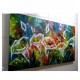 Quadro decorativo floral moderno abstrato,modelo 2,  medida 70x120 