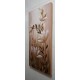 Quadro decorativo floral moderno abstrato,modelo 3, cor rosa antigo,  medida 100x50 código 